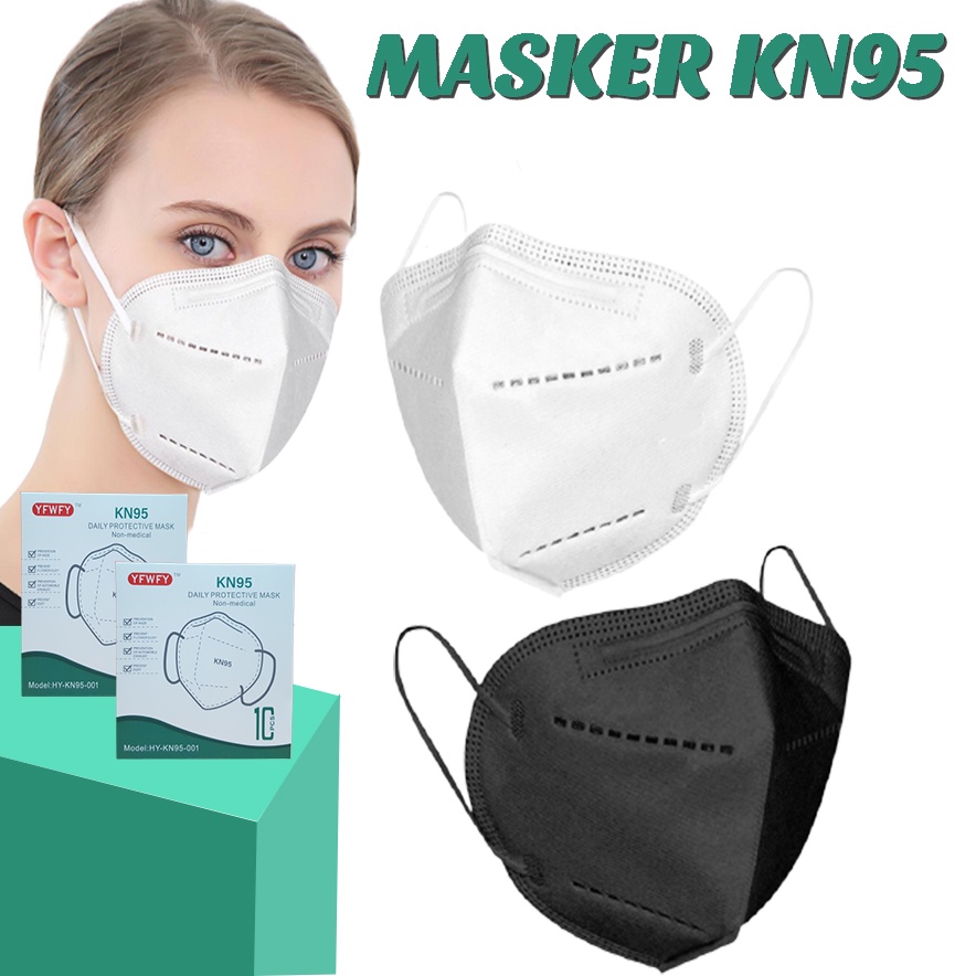 Masker KN95 5 PLY PREMIUM MASKER MEDIS ISI 10 PC / Masker KN 95 Isi10PCS/ Masker KN95 5PLY