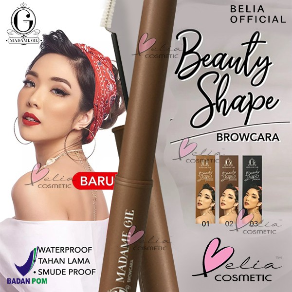 ❤ BELIA ❤ MADAME GIE Beauty Shape Browcara (✔️BPOM)