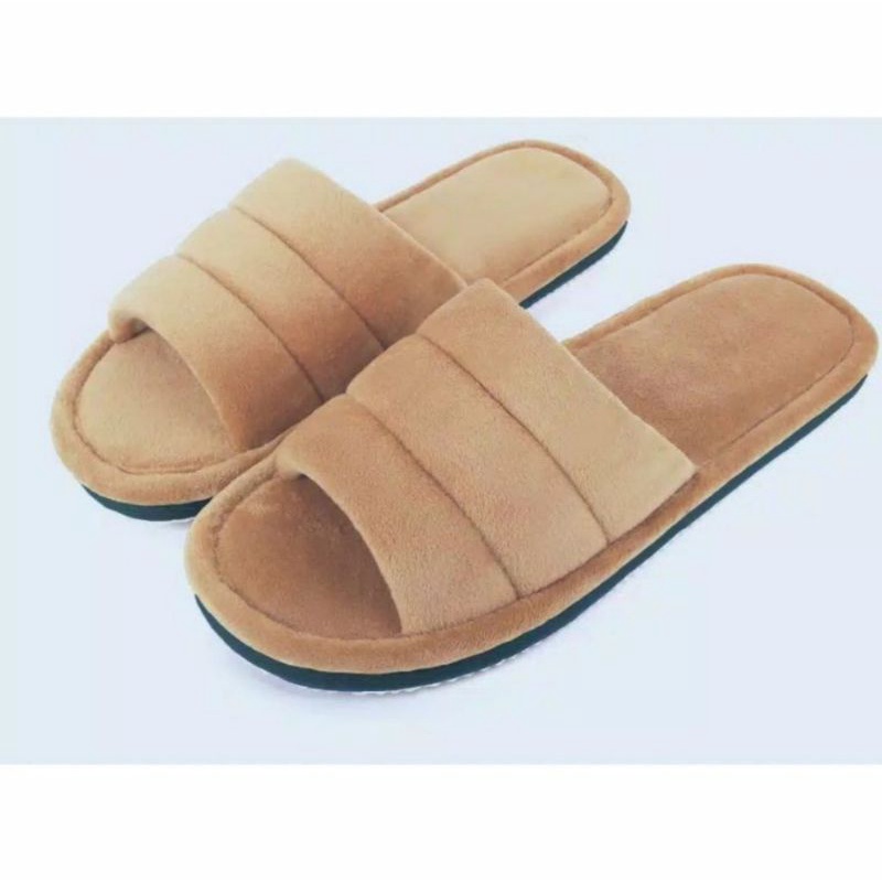 SANDAL HOTEL/SANDAL RUMAH BAHAN RASFUR MOTIF GARIS