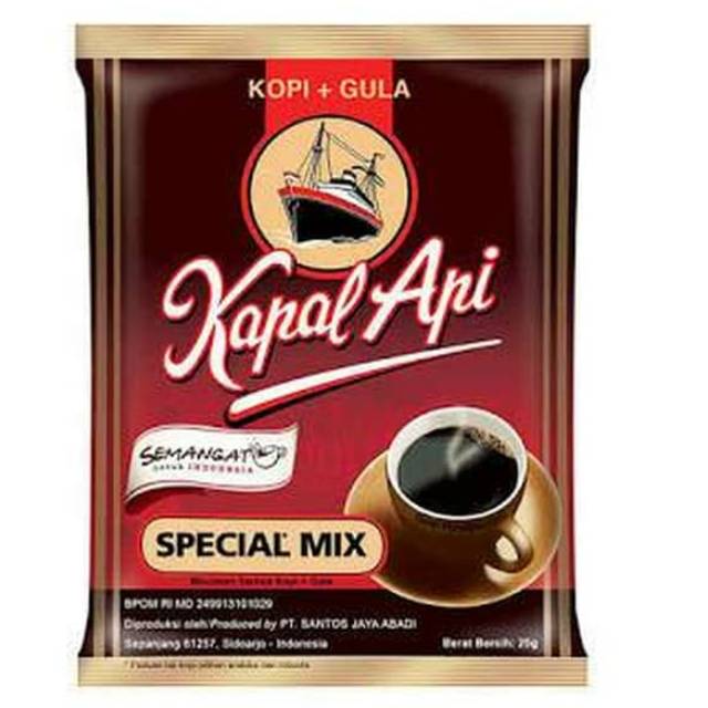 

Kopi kapal api mix sachet (renceng) 25gr