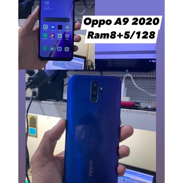 Oppo A9 2020 seken Ram8+5/128gb  normal