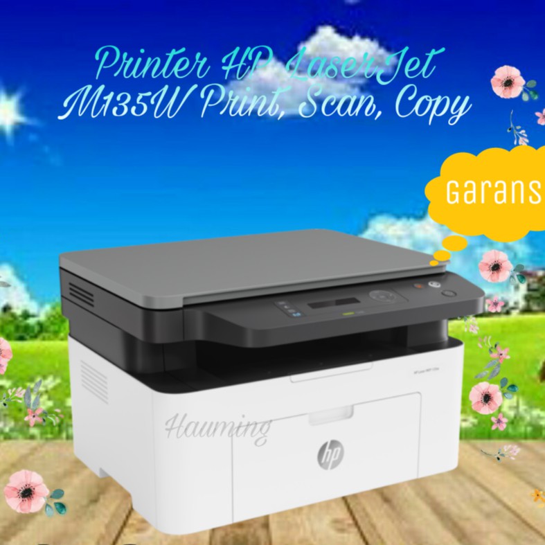 Printer Monochrome HP Laserjet MFP M135w 135w 135 Print scan copy Wireless A4 Mono