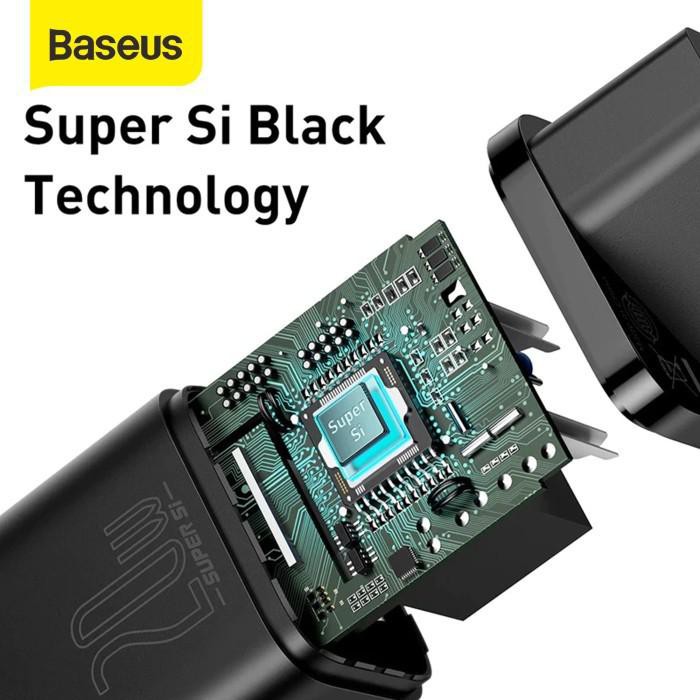 Baseus Bundling Super Si 20w Type C to Lightning - Fast Charging for iPhone - Adapter + Cable