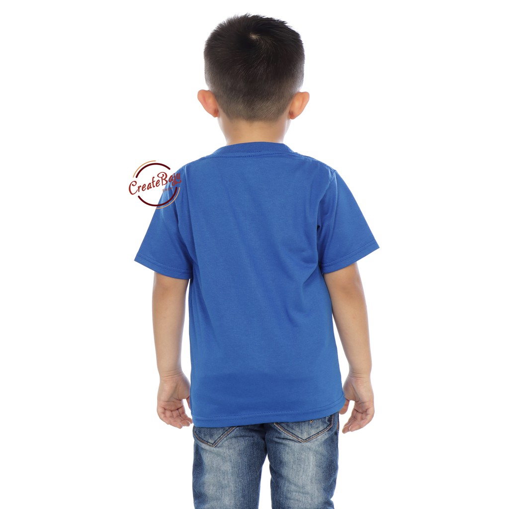 KAOS ANAK POLOS MURAH 1-7 TAHUN BIRU BENHUR BAJU ATASAN ANAK LAKI POLOS BAHAN KATUN LENGAN PENDEK