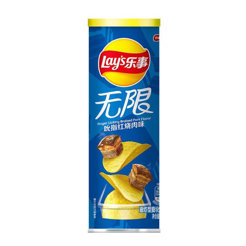 

LAYS POTATO CHIPS BRAISED PORK FLAVOR / LAYS SNACK / LAYS KERIPIK KENTANG