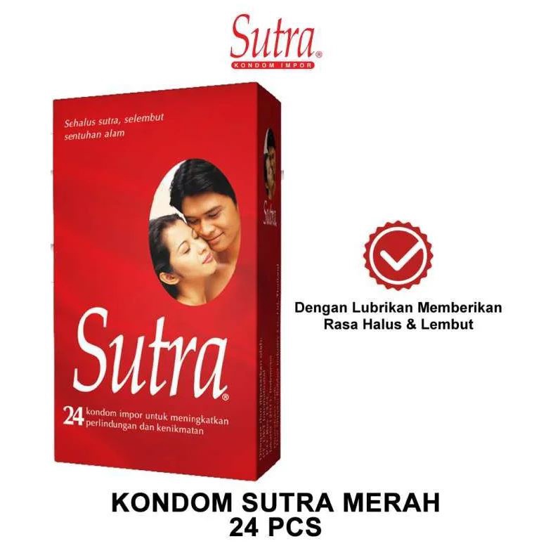 KONDOM SUTRA MERAH - PRIVASI - ISI 3 12 24