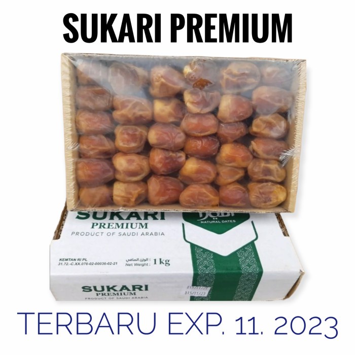 

Kurma Sukari Al Madinah Premium 1 Kg - Kurma Raja Sukkari