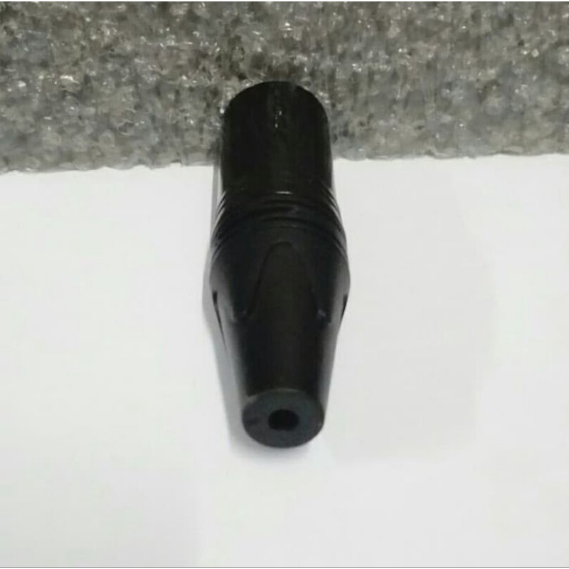 Jack Cannon/XLR Male Lidge Black Chrome