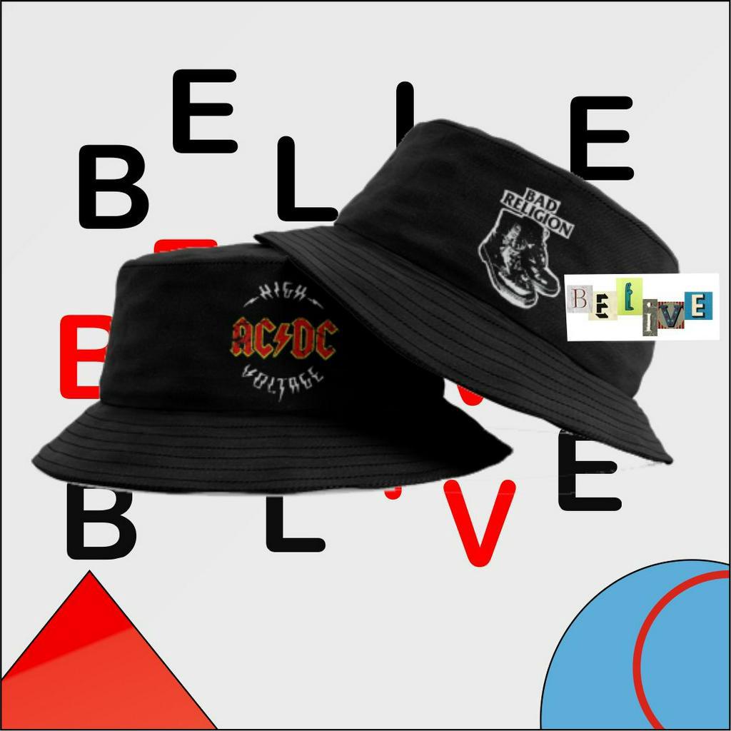 Bucket Anak Motif band / bucket anak bestseller/bucket anak 1-10 tahun bisa cod/topi rimba anak moti