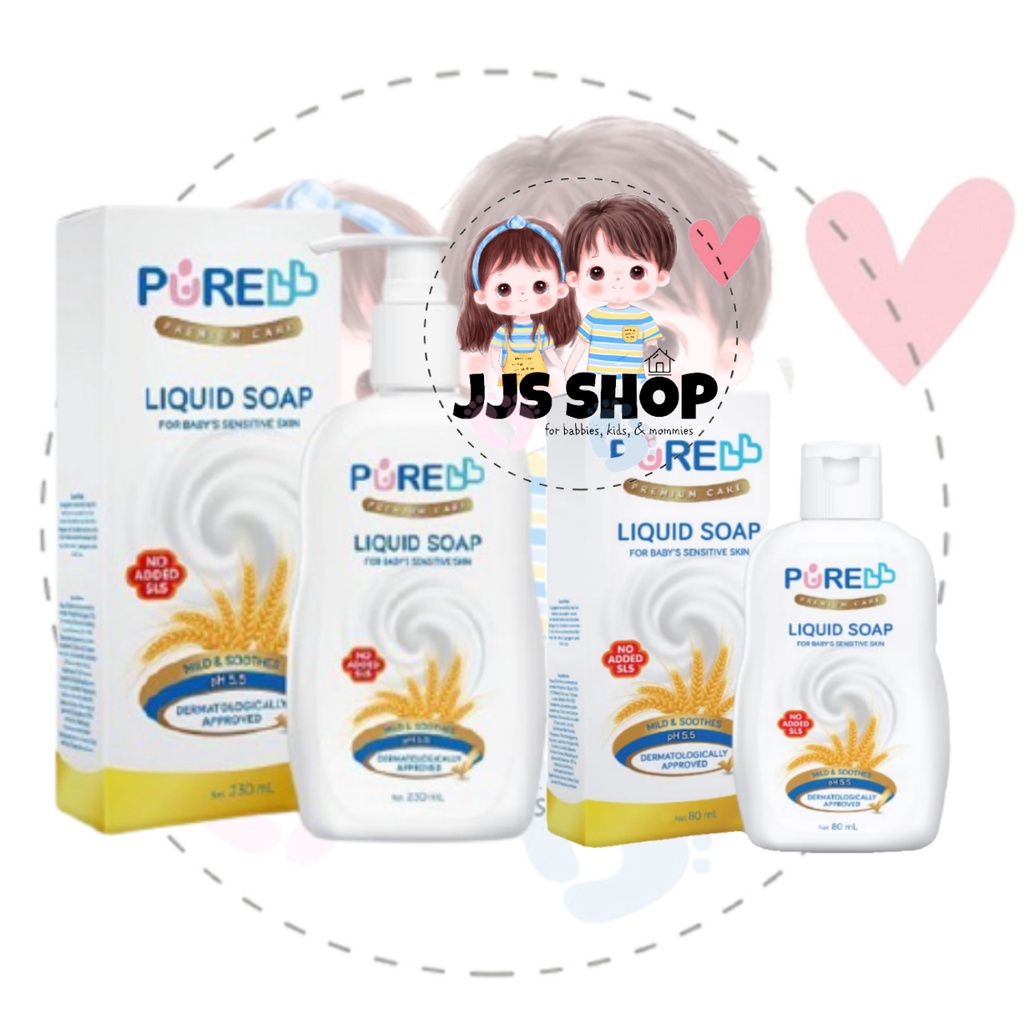 PURE BB PUREBB BABY LIQUID SOAP 80ML 230ML SABUN CAIR MANDI ANAK BAYI