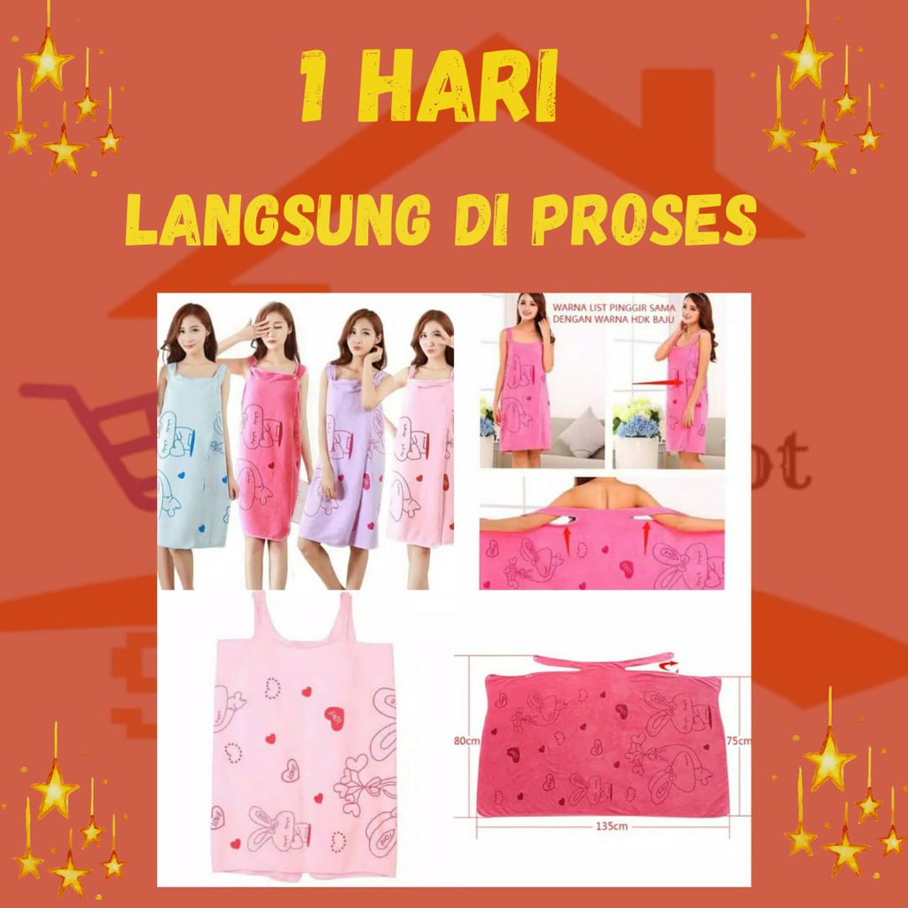 Handuk baju / baju handuk / handuk mandi / handuk kimono