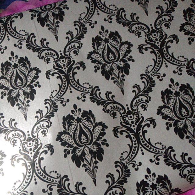 Tertarik!! Premium Wallpaper Batik Bata Anak Batu Klasik Wallpapaer 10meter X 45cm Wallpaper Dinding