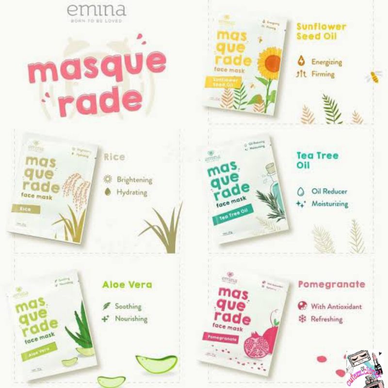 ☃Cutezz_Ching1☃Emina Masquerade Face Mask 23g