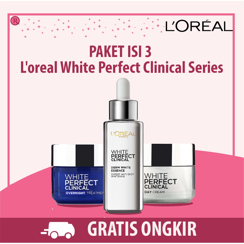 Paket Hemat Set Skincare LOreal Paris White Aura Perfect Clinical