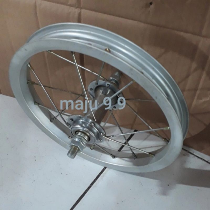 Velg Jadi 12 inch Depan/Wheelset sepeda 12 inch Depan Alloy