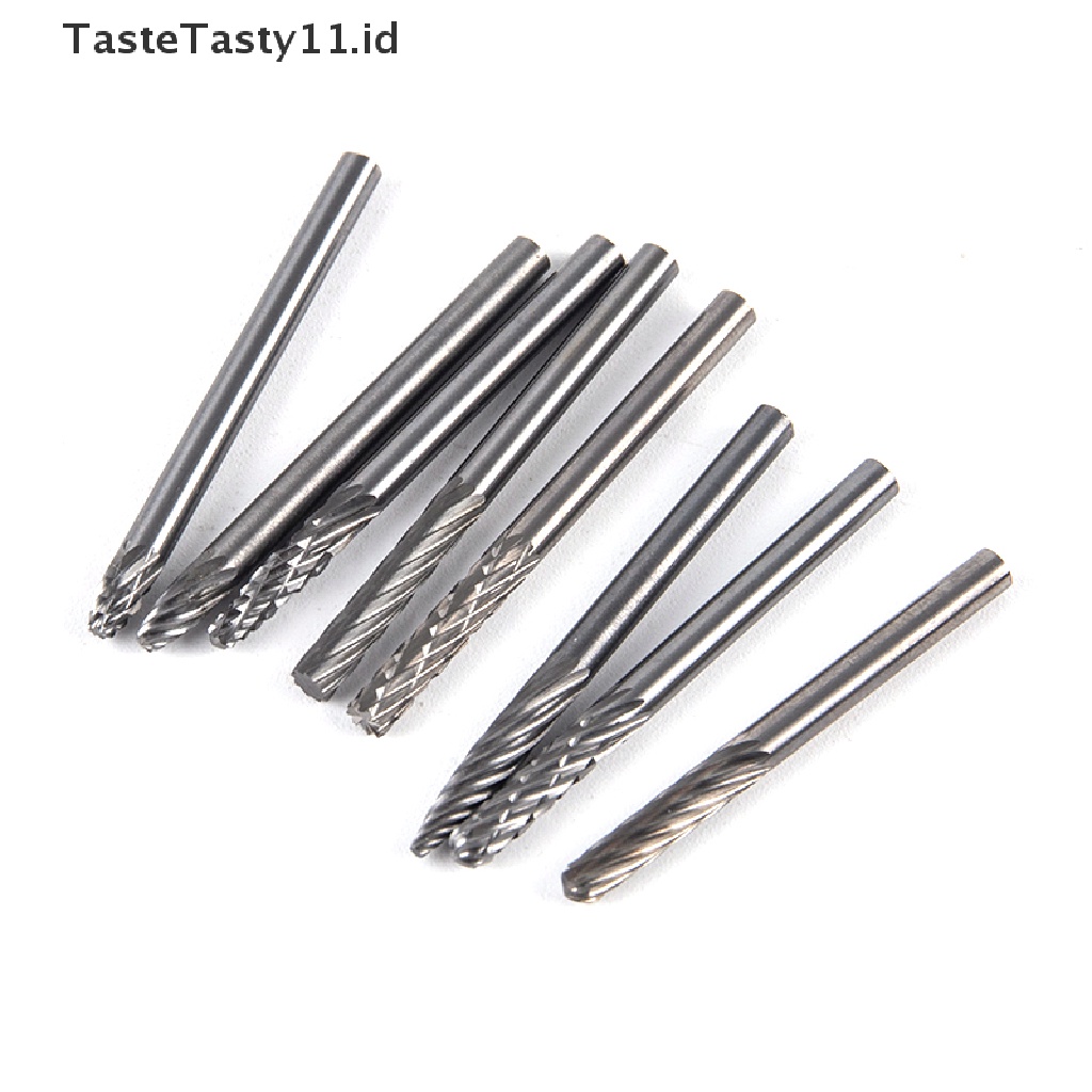 Tastetasty Mata Bor Putar Bahan Tungsten Alloy Keras Shank 3mm