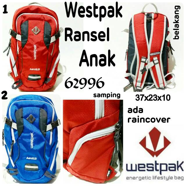 Tas ransel backpack anak Westpak 62996 tas punggung keren terbaru dan termurah