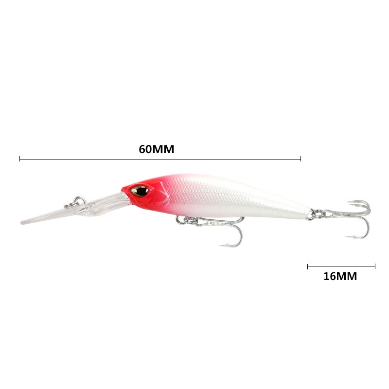 1 Pc Umpan Pancing Hard Bait Bentuk Ikan Imitasi Ukuran 6g / 6cm