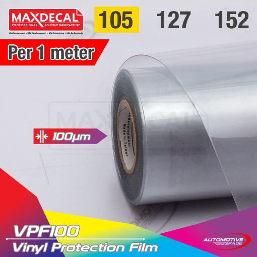 [ECERAN] MAXDECAL VPF100-105 Clear HD Bening Lebar 105 cm Transparan Cold Lamination Film Gloss VPF1