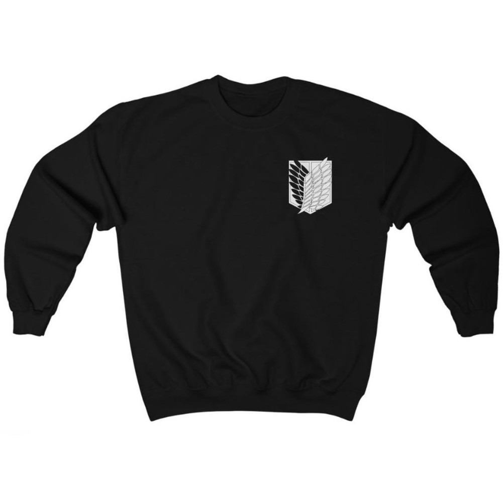 Crewneck Anime SNK Logo Casual Anime Manga Attack On Titan