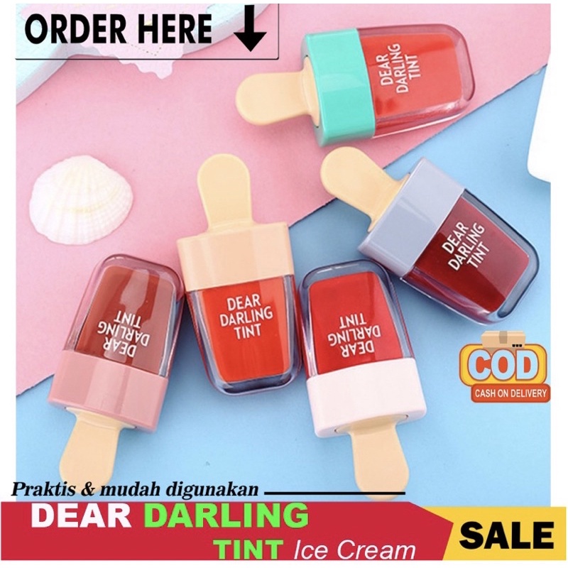 LIPTINT Dear Darling Tint Lipgloss Ice Cream CAIR ANTI AIR (1 PCS)