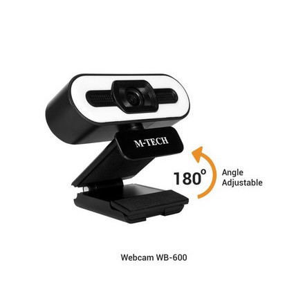 ITSTORE  Webcam M-TECH WB-600 1080p FULL HD wiht microphone WB 600/ WB600 Ring Light Mode