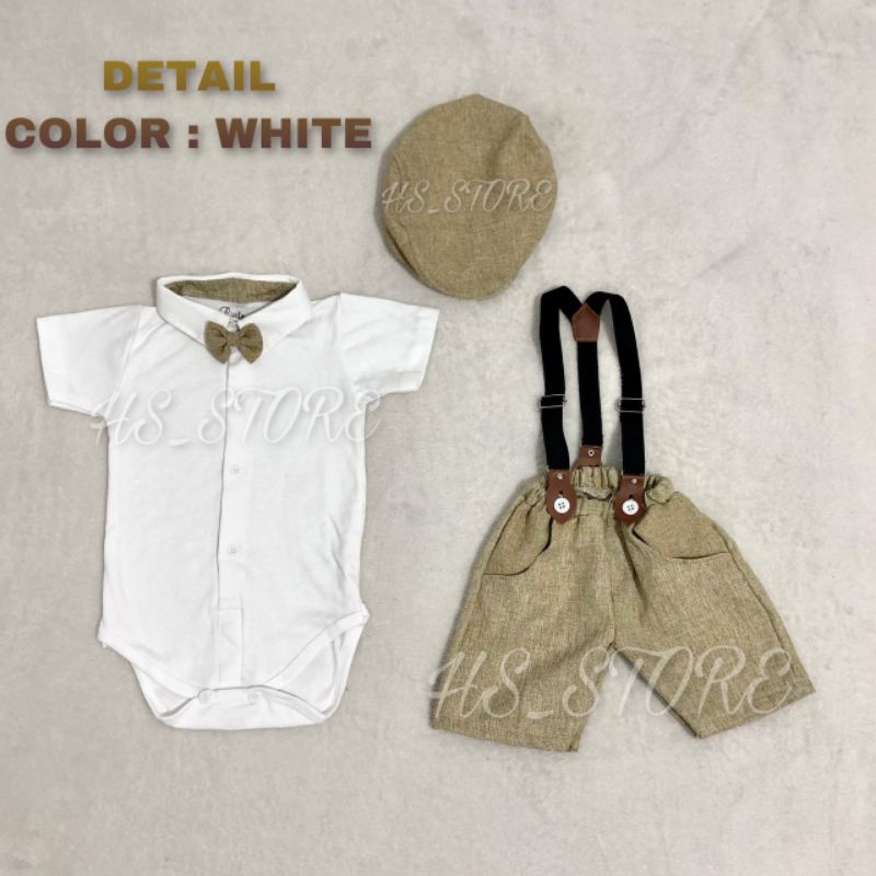 HARGA GROSIR !! SETELAN JUMPER SUSPENDER ANAK BAYI LAKI LAKI SET TOPI / SETELAN SUSPENDER BAYI / SETELAN JAS BAYI