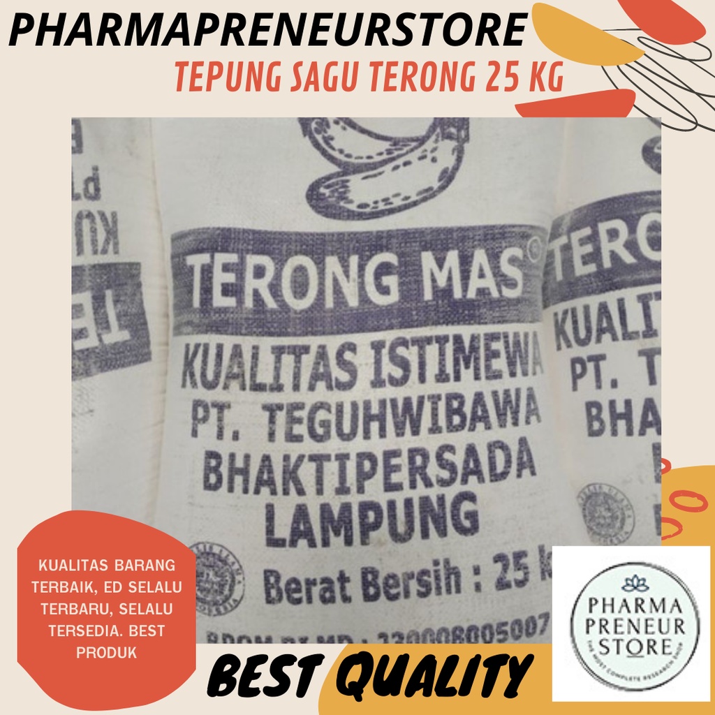 TEPUNG TAPIOKA SAGU TERONG 25 KG BEST QUALITY