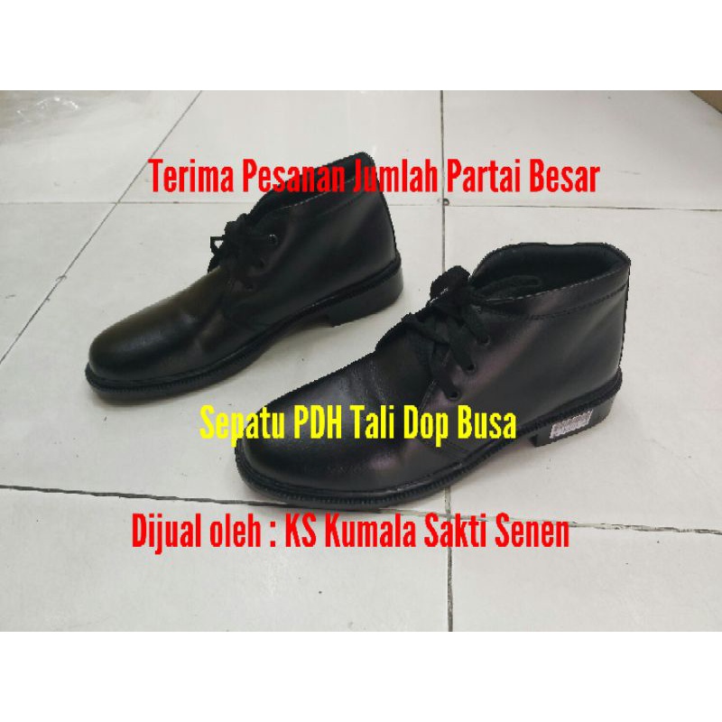 Sepatu PDH Tali Dop Busa-Sepatu PDL Jatah-Baju Satpam-Kaos Security-Topi Security-Sabuk Satpam-Kopel