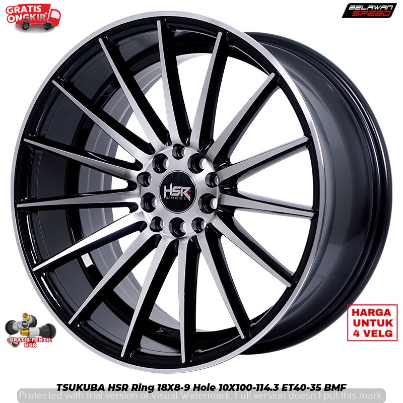 VELG MODIFIKASI PELEK RACING RING 18 UNTUK MOBIL NEW AVANZA ALTIS CAMRY INNOVA R18 HSR TSUKUBA