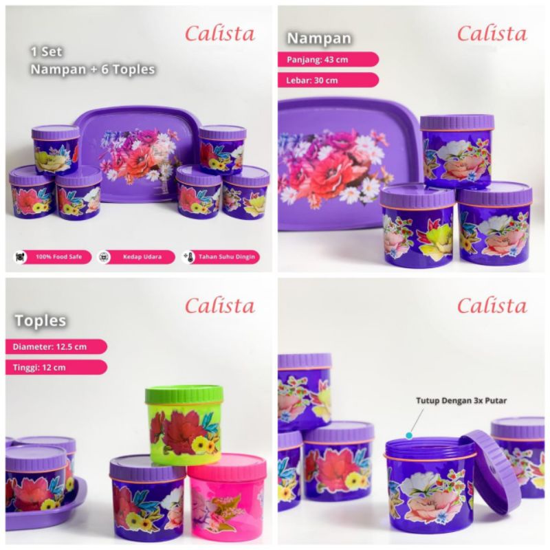 Toples Plastik Set 7 Tonam Calista