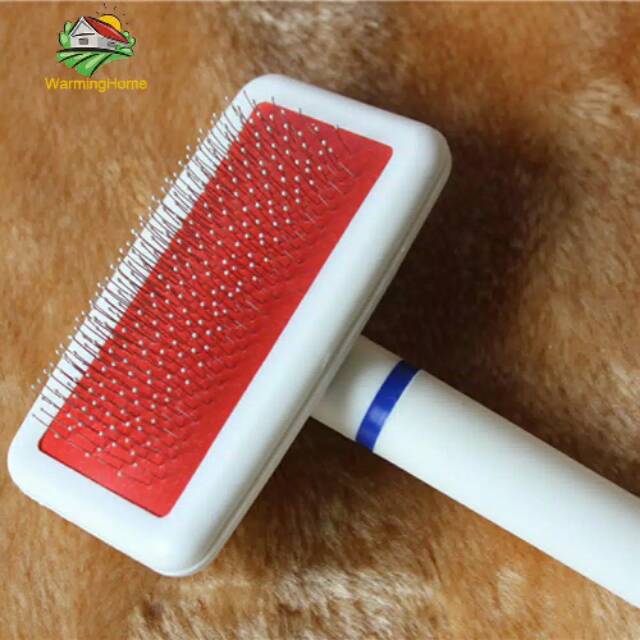 Sisir Pembersih Bulu Anjing / Kucing Warna Merah | Shopee