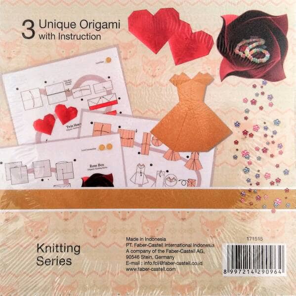 

Senikertas- Kertas Origami Faber Castell Washi Paper "Knitting Patterns" 15X15 Cm -Kertas-Seni.