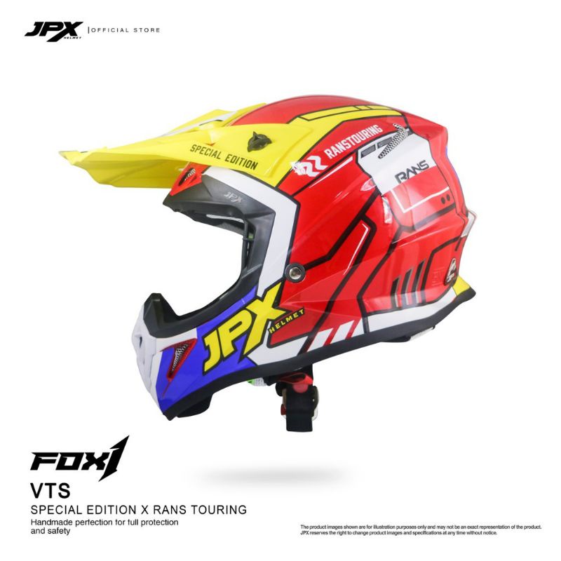 Helm cross JPX FOX1 solid VTS rans