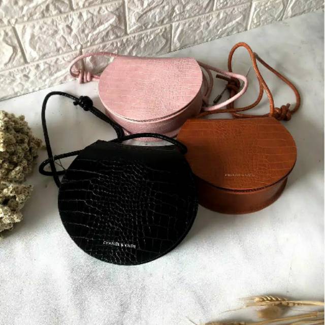 Charles and Keith Croco Round