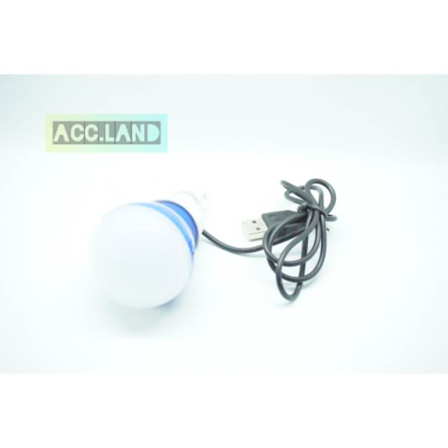 Lampu LED USB + Kabel 1,5meter / Lampu Bohlam LED 5 watt + Kabel USB