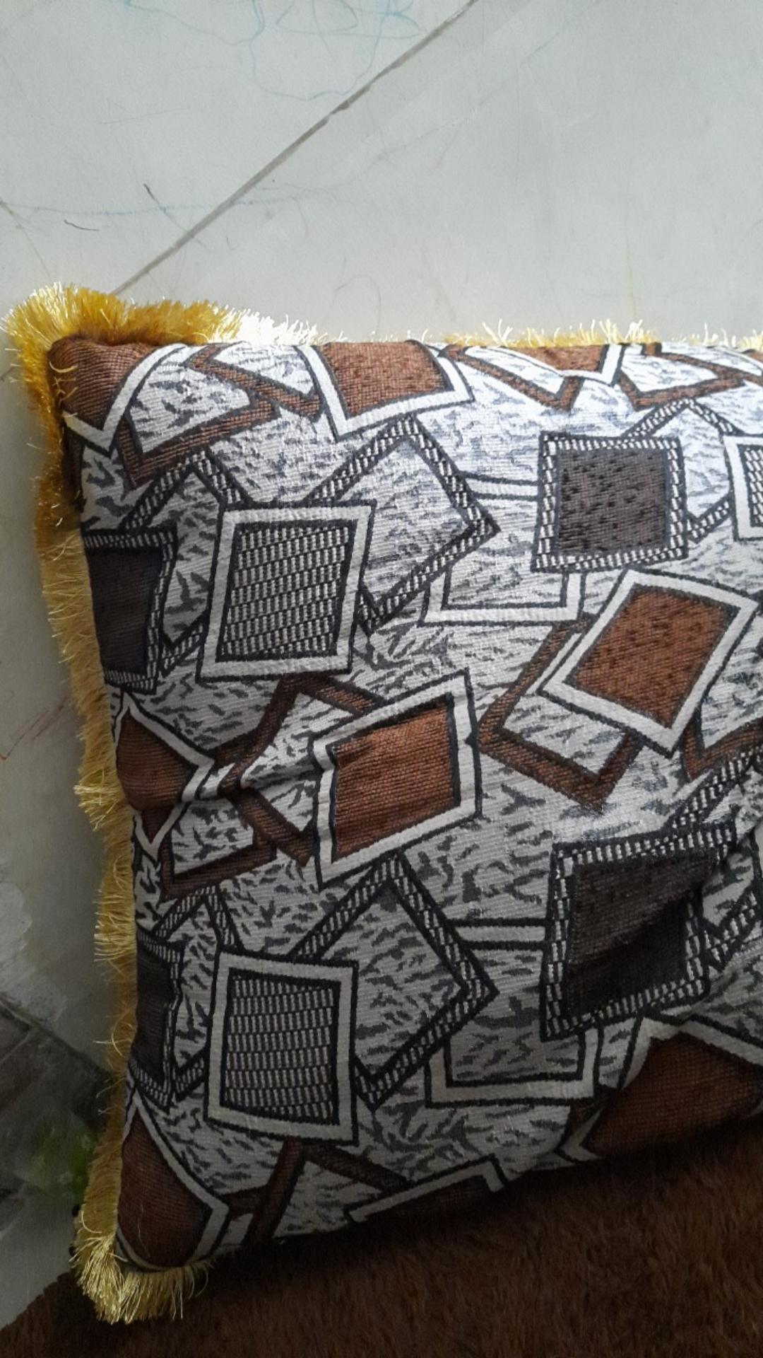 Sarung Bantal Lantai Besar Jumbo Santai Bahan Belgi Rumbai 70x70 Motif