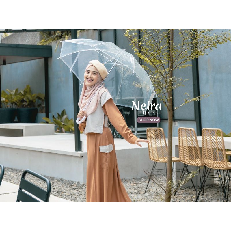 Neira dress gamis dewasa remaja by Jilbrave official Shop