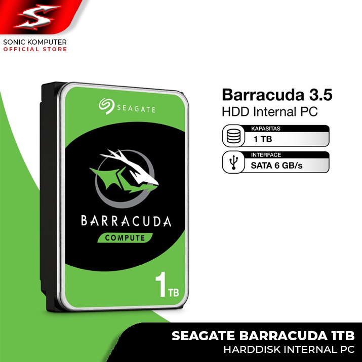 HDD Seagate BarraCuda 1TB Harddisk Internal PC Hardisk Komputer Baracuda