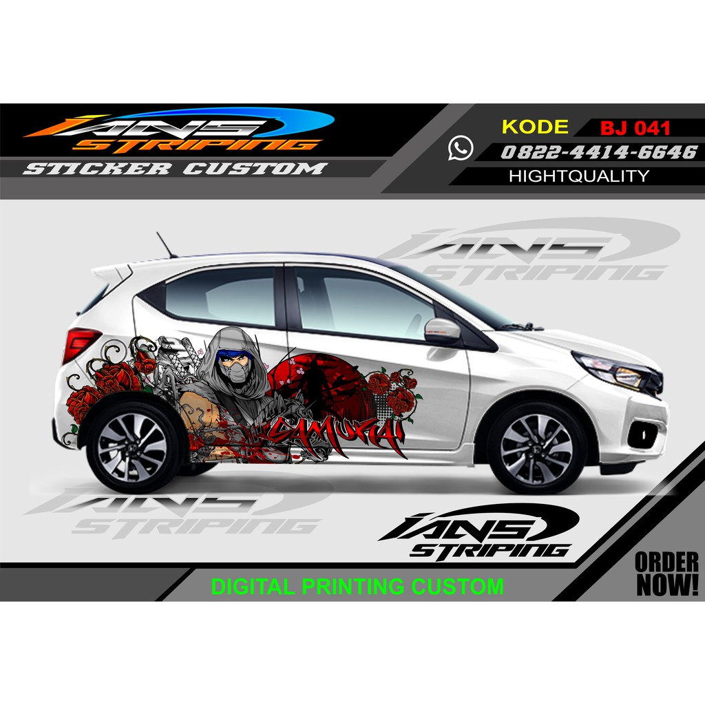 VARIASI STICKER MOBIL BRIO, JAZZ, AGYA, AVANZA DLL/ DECAL STICKER MOBIL