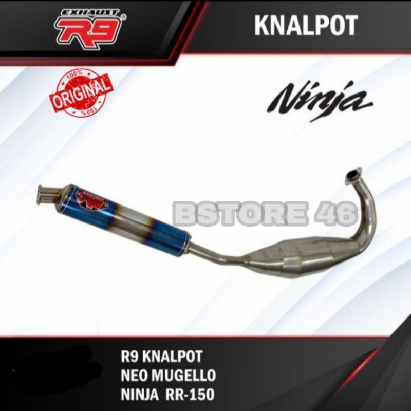 knalpot R9 ninja r rr neo new mugello original fullsystem