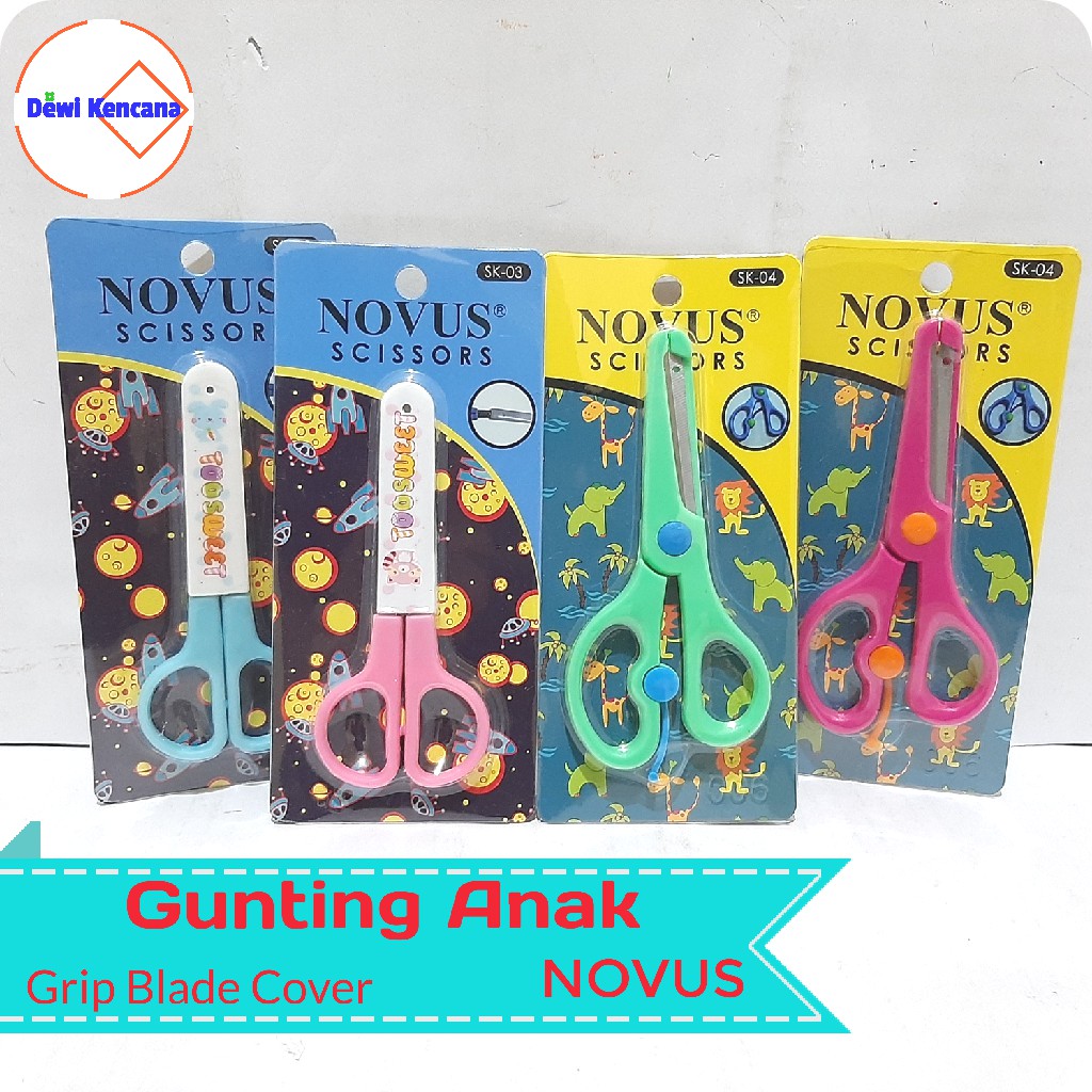 

Gunting Anak Dengan Pengaman Grip Blade Cover NOVUS