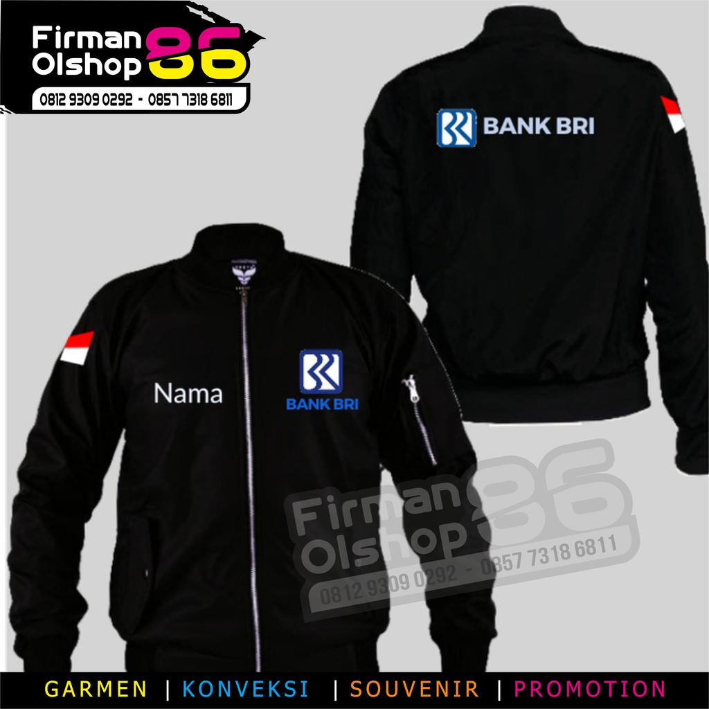 Jaket Bomber BRI Jaket Bank Rakyat Indonesia Jaket BRI FULL BORDIR