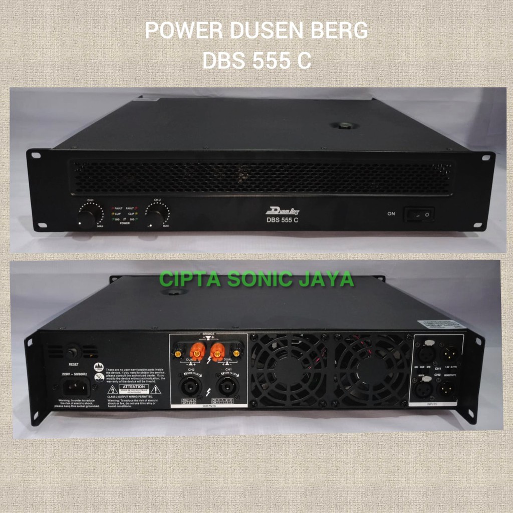 Professional Power Amplifier DusenBerg DBS 555C