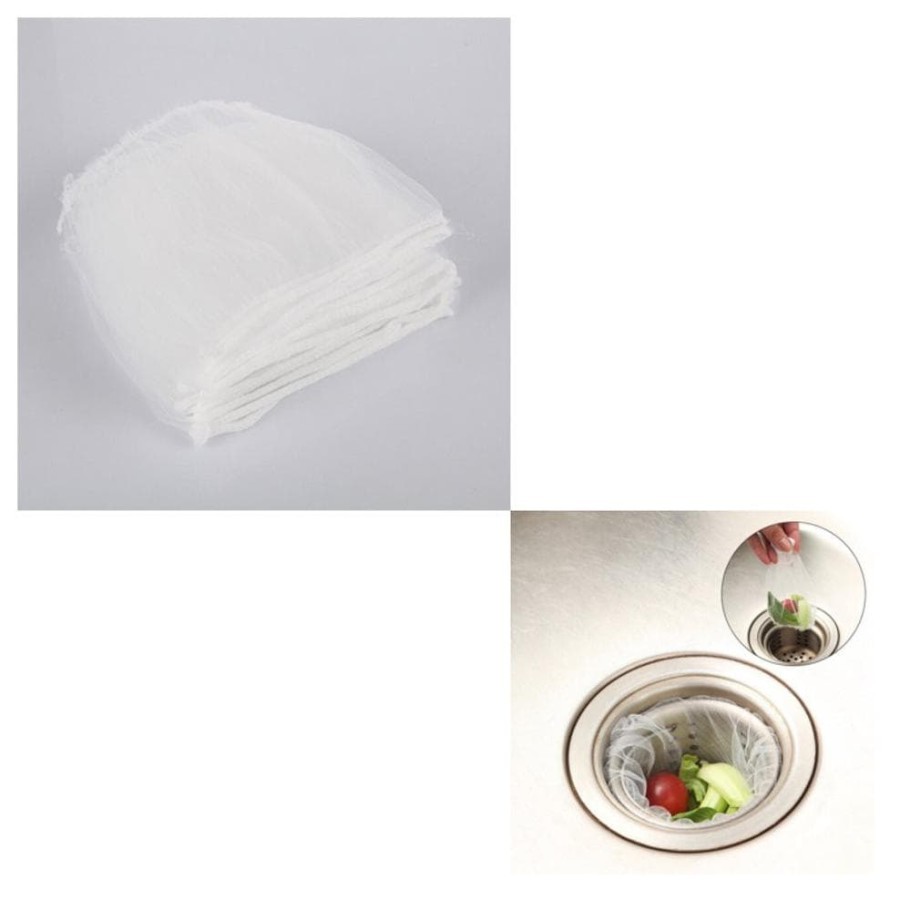 MINI TRASH BAG | KAIN SARINGAN WASTAFEL ISI 50PCS