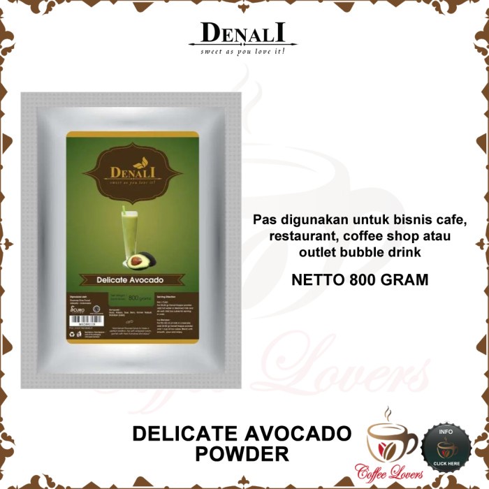 

DENALI FRAPPE POWDER DELIGHTFUL AVOCADO MINUMAN BUBUK RASA AVOCADO DISKON