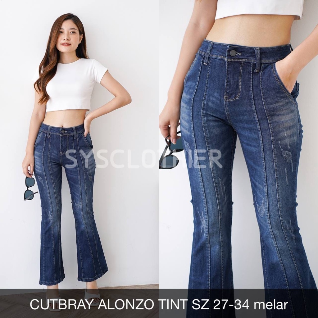 CELANA JEANS WANITA CUTBRAY ALONZO -SYSCLOTHIER