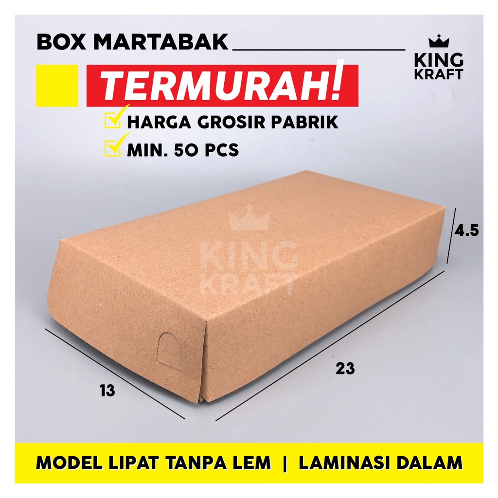 

BOX DONAT ISI 6 KRAFT LAMINASI KEMASAN DONUTS/23 x 13 x 4.5