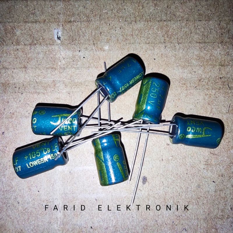 elco 4.7uf 250v elko 4.7 uf 250v 10pcs