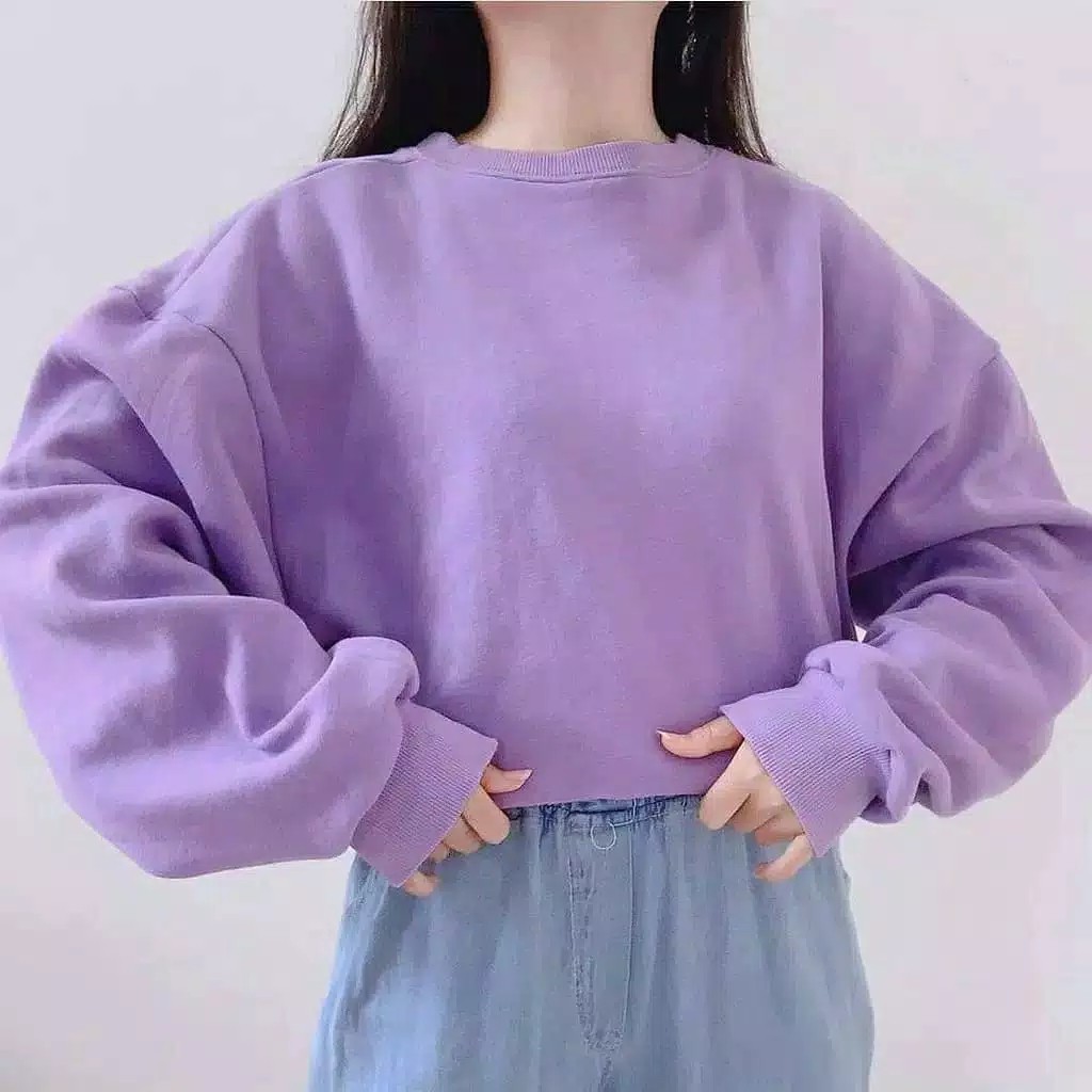 Oversize Croope ATASAN SWEATER CROPE TERLARIS